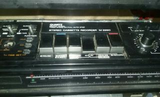 Vtg Sanyo M - 9990 Stereo Boombox Ghetto Blaster Radio Cassette Alarm Clock 2