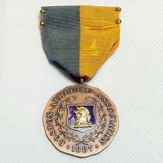 Vintage Boston Marathon Medal 1942 Boston Athletic Association Ww2 Era