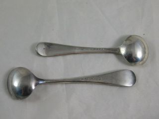 Rare Pair Arts & Crafts Sterling Trencher Salts George C.  Gebelein Boston 8