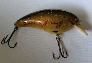 Vintage Fred C Young Big O Lure Handcarved Signed & Numbered 2821