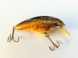 Vintage Fred C Young Big O Lure Handcarved Signed & Numbered 2821 2