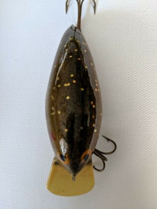 Vintage Fred C Young Big O Lure Handcarved Signed & Numbered 2821 8