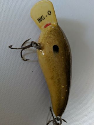 Vintage Fred C Young Big O Lure Handcarved Signed & Numbered 2821 9