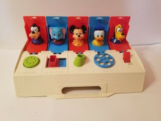 Vintage 1975 Mickey Mouse Disney Babies Poppin Pals Baby Toy Dumbo Pluto Goofy