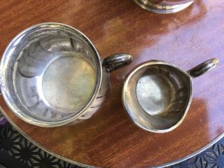 Danish Silver Coffee Pot Set 3 Piece 1936 By Johannesburg Seggaard 4