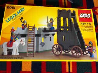 Lego Vintage 1984 Castle 6061 Lion Knights Siege Tower Misb Nib Rare