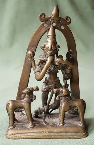 17th Or 18th Century Indian Brass Figure Shrine Statue