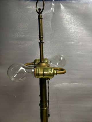 Rare Vintage Frederick Cooper Brass Table Lamp Slender Musical Feel 4