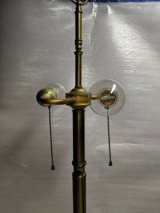Rare Vintage Frederick Cooper Brass Table Lamp Slender Musical Feel 5