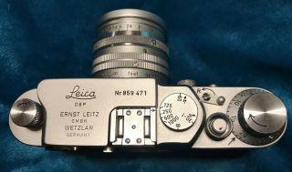 Vintage Leica 859 471 DBP Ernst Leitz Gmbh Wetzlar Camera Germany 50mm f1.  5 2