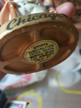 Vintage 1960 ' s Chicago White Sox Bobblehead Mascot - Gold Base Rare VG,  cond. 7