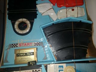 Vintage Eldon Sky High Triple Level Road Race Set in Orig Box Lid Rough 3