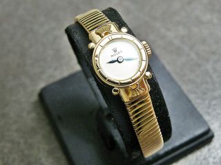 Vintage Rolex 18K Pink Gold/ Hand - Winding / Women ' s Watch 5
