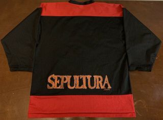 Rare Vintage 1996 Sepultura Hockey Jersey 2