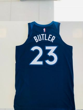 Jimmy Butler 2017 Timberwolves Game Worn/Used Jersey MEIGRAY.  Very Rare 4