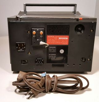 SONY VINTAGE TELEVISION KV - 8000 PORTABLE COLOR TV 1977 TRINITRON ECONOQUICK 8