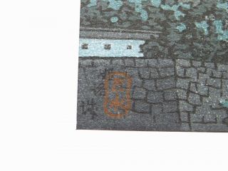 KAWASE HASUI Woodblock Print Hand - printed Artwork Castle SHIN - HANGA 6