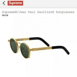 Supreme Jean Paul Gaultier Sunglasses - Gold With Box