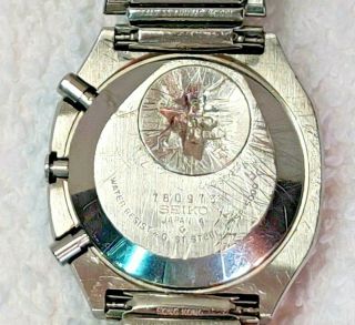 1977 SEIKO Pan AM M158 5000 LC Quartz LCD Digital Watch Rare 7