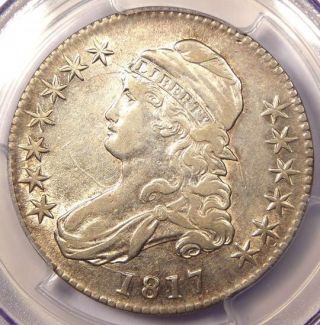 1817 Capped Bust Half Dollar 50c - Pcgs Uncirculated Details (unc Ms).  Rare Date