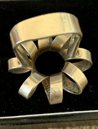 RARE ANNA GRETA EKER - C.  1960s - AGE NORWAY Ring Marked - AGE NORWAY SILVER 925S 5