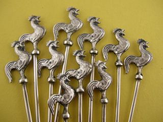 10 English Sterling Silver Hors D 