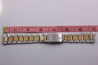 Rolex Vintage 7836 Two Tone Folded Link Oyster Band With 358 Ends Fcd8928