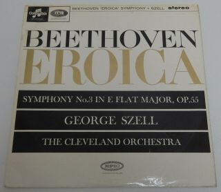 Sax 2577 Beethoven Symphony No.  3 Eroica/ Szell Lp Uk Columbia Test Press - Rare