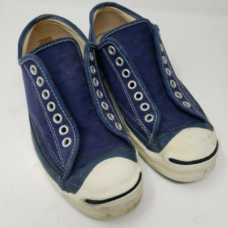 Made In Usa Vintage Pre Converse Jack Purcell Navy Canvas Size 8 - 9 Women