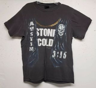 Vintage 1998 Wwf Stone Cold Steve Austin 3:16 T - Shirt Vest Print Mens Large