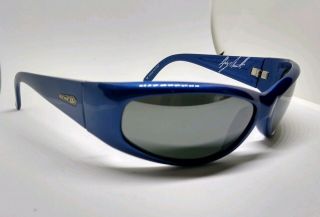 Vintage Arnette Catfish Sunglasses Blue Frame Signed