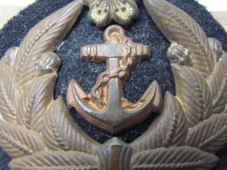 WW2 JAPANESE NAVY OFFICER CAP BADGE COMMANDER PATCH INSIGNIA MEDAL WWII JAPAN 7
