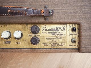 1962 Multivox Premier 100R Vintage Tube Amp,  USA Made w/ Tremolo & Reverb 5