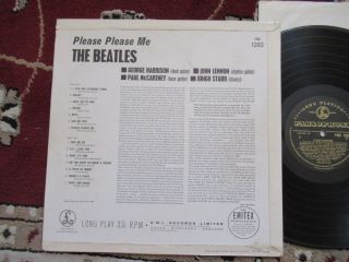 Beatles VERY RARE 1963 UK ' PLEASE PLEASE ME ' MONO LP BLACK LABEL / GOLD PRINT 7