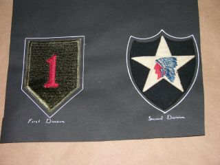 2 Ww 2 Large Patches First Division & Second Division With Indian
