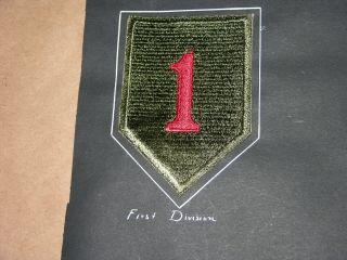 2 WW 2 Large Patches First Division & Second Division with Indian 2