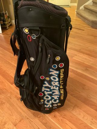 Rare Scotty Cameron Black Jackpot Johnny Circle T Golf Stand Bag 5