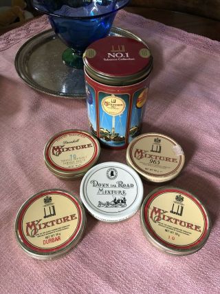 Dunhill Mixture And Other Vintage Tins In Carton Box