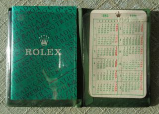 Vintage Rolex Calendar From 1980,  Wallet & Translation