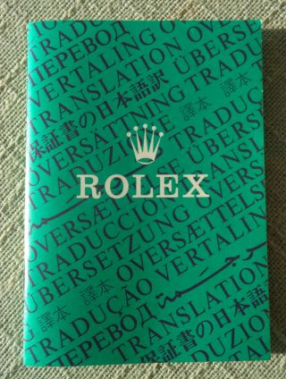 Vintage Rolex calendar from 1980,  Wallet & Translation 7