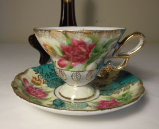 Royal Halsey Very Fine China Tea Cup and Saucer 4