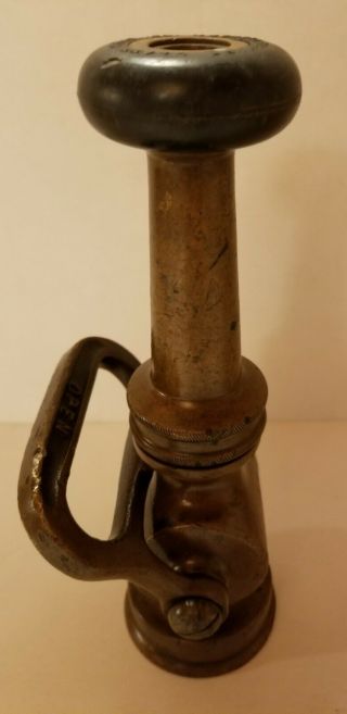 Vintage 8 " Brass Elkhart Chief Fire Hose Nozzle