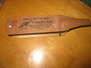Vintage Sweet Butter Nut Turkey Call In Needs Rubber Band