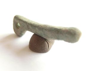Iron Age - Ancient Celtic Bronze Amulet / Pendant Phallus Phallic Shaped 700 Bc
