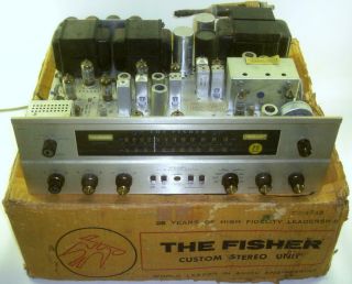 Vintage The Fisher 800 - C Am/fm Stereo Receiver W/box - 24 Pics