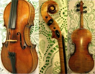 Stunning Old Antique Violin Guarnarius Del Gesu Fully Labeled 4/4