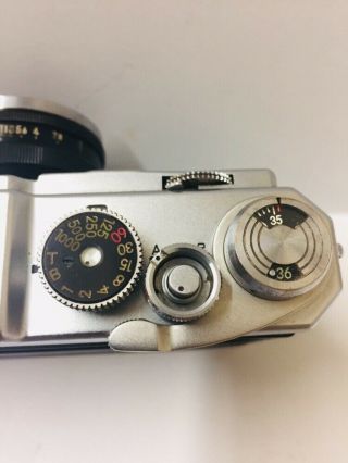 Vintage 1957 Nikon Rangefinder Camera Nippon Kogaku Nikkor - S 1:1.  4 f=5cm w/Case 7