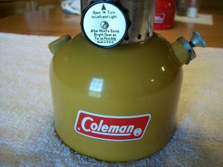 Coleman Model 200A Rare Gold Bond Lantern February 1973 2