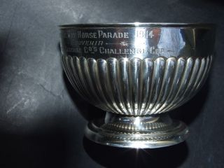 Antique Sterling Silver Trophy Cup Liverpool Horse Parade Birmingham C.  1914