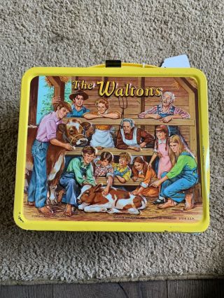 Vintage “the Waltons” Metal Lunchbox W/ Matching Thermos